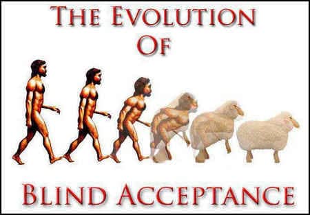 From people to sheeple - evolution of man - blind acceptance