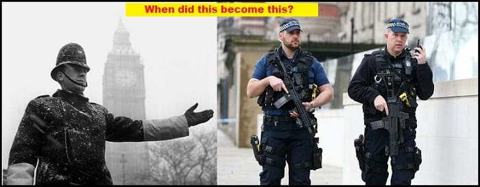 Old police force and modern policing - then and now - when did this become this?