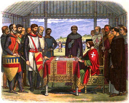 Magna Carta -King John reconstruction 1215